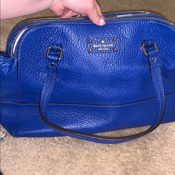 Kate spade cobalt blue purse - Picture 1 of 4